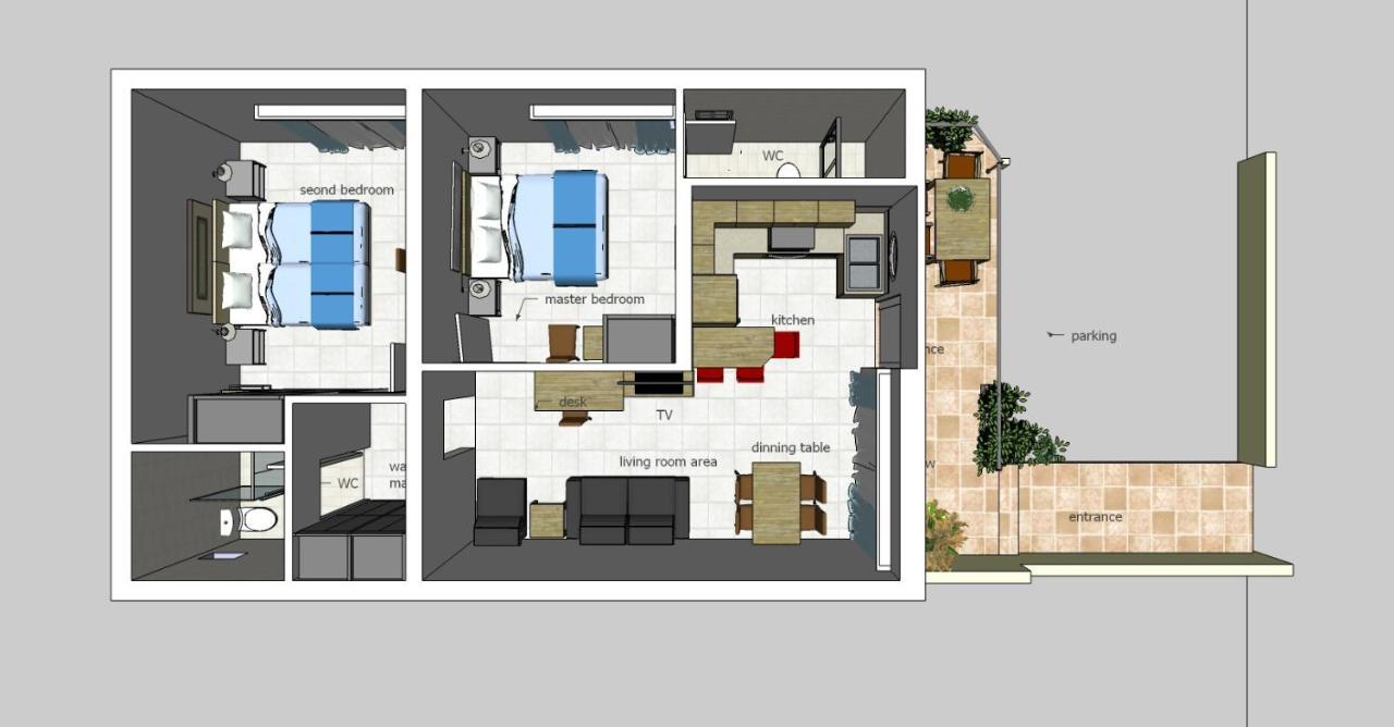 Dennis Stylish Apartment Kato Daratso Exterior foto